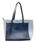 Kate Spade（ケイトスペード）の古着「レザートートバッグ」｜ネイビー×ブルー