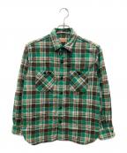 SUGAR CANEシュガーケーン）の古着「TWILL CHECK WORK SHIRT/ツイル・チェック・ワーク・シャツ」｜グリーン