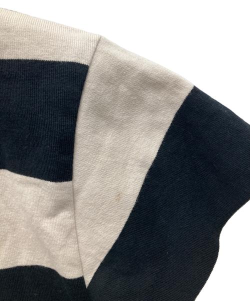 The BRAVE-MAN（ブレイブマン）the BRAVE-MAN (ブレイブマン) LOONEY TUNES (ルーニーチューンズ) ボーダーカットソー ホワイト×ブラック サイズ:Mの古着・服飾アイテム