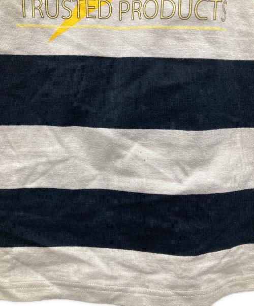 The BRAVE-MAN（ブレイブマン）the BRAVE-MAN (ブレイブマン) LOONEY TUNES (ルーニーチューンズ) ボーダーカットソー ホワイト×ブラック サイズ:Mの古着・服飾アイテム