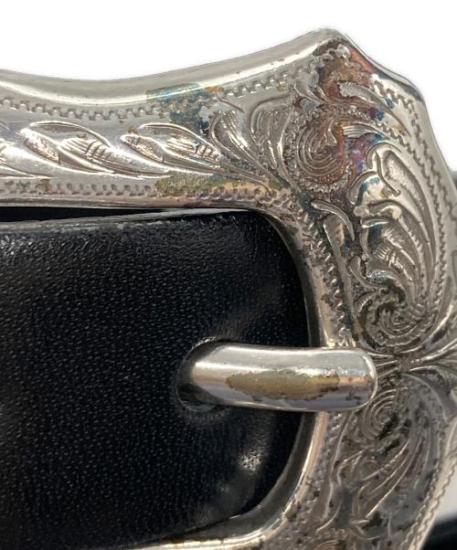 TOGA ARCHIVES（トーガアーカイブス）TOGA ARCHIVES (トーガアーカイブス) ウエスタンダブルバックルレザーベルト ブラックの古着・服飾アイテム