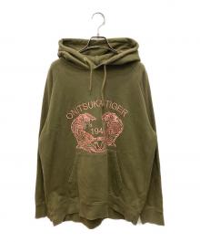 Onitsuka Tiger（オニツカタイガー）の古着「SWEAT HOODIE/スウェット フーディー」｜カーキ