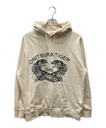 Onitsuka Tiger（オニツカタイガー）の古着「SWEAT HOODIE/スウェット フーディー」｜アイボリー