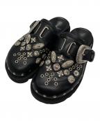 TOGA PULLAトーガ プルラ）の古着「Eyelet Metal Sabot/アイレット・メタル・サボ」｜ブラック