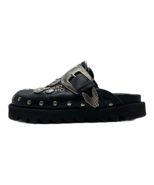 TOGA PULLA（トーガ プルラ）TOGA PULLA (トーガ プルラ) Eyelet Metal Sabot/アイレット・メタル・サボ ブラック サイズ:36の古着・服飾アイテム