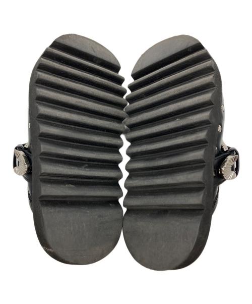 TOGA PULLA（トーガ プルラ）TOGA PULLA (トーガ プルラ) Eyelet Metal Sabot/アイレット・メタル・サボ ブラック サイズ:36の古着・服飾アイテム