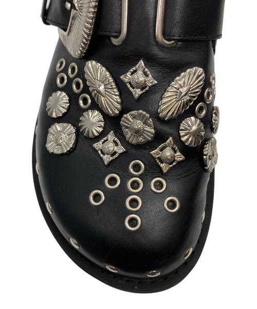 TOGA PULLA（トーガ プルラ）TOGA PULLA (トーガ プルラ) Eyelet Metal Sabot/アイレット・メタル・サボ ブラック サイズ:36の古着・服飾アイテム