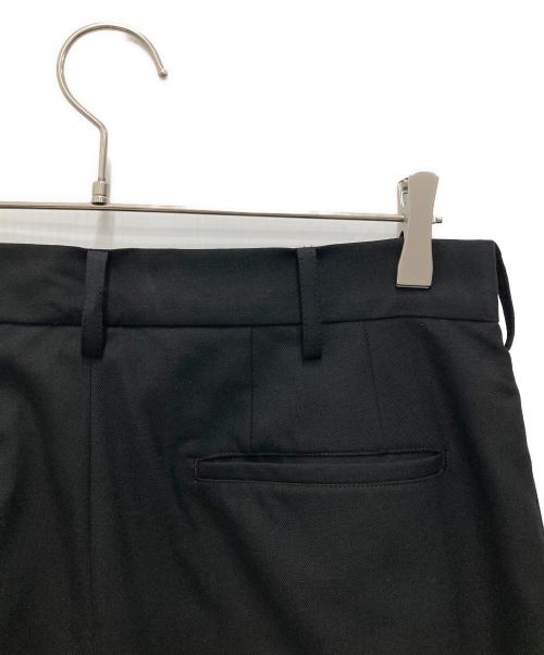 GROUND Y（グラウンドワイ）GROUND Y (グラウンドワイ) T/W gabardine 2tack slim pants ブラック サイズ:3 未使用品の古着・服飾アイテム