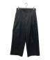 GROUND Y（グラウンドワイ）の古着「T/W gabardine 2tack slim pants」｜ブラック