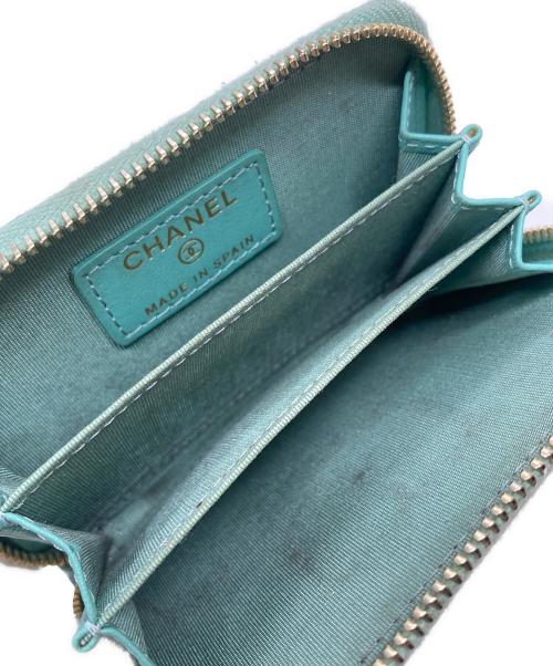CHANEL（シャネル）CHANEL (シャネル) マトラッセカードケース エメラルドグリーンの古着・服飾アイテム