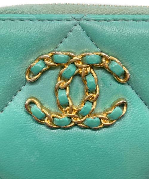 CHANEL（シャネル）CHANEL (シャネル) マトラッセカードケース エメラルドグリーンの古着・服飾アイテム