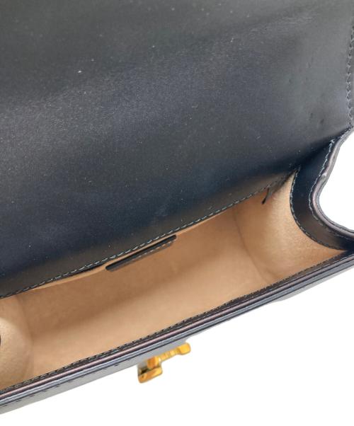 GUCCI（グッチ）GUCCI (グッチ) シルヴィ ミニチェーンショルダーバッグ ブラックの古着・服飾アイテム