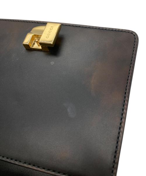 GUCCI（グッチ）GUCCI (グッチ) シルヴィ ミニチェーンショルダーバッグ ブラックの古着・服飾アイテム