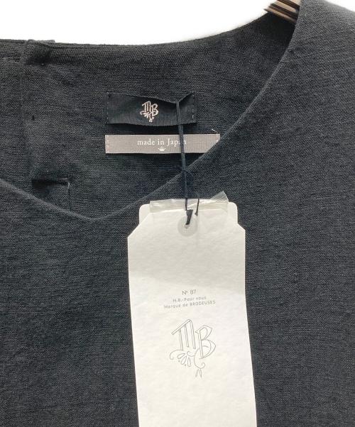 Marque de BRODEUSES（マルクドブロデュー）Marque de BRODEUSES (マルクドブロデュー) チュニックブラウス ブラック サイズ:F 未使用品の古着・服飾アイテム