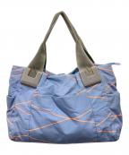 ear PAPILLONNERイアパピヨネ）の古着「樹脂パーツトートバッグ」｜オレンジ×ネイビー