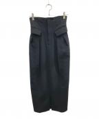STUDIOUSステュディオス）の古着「High Waist Tailored Skirt」｜ブラック