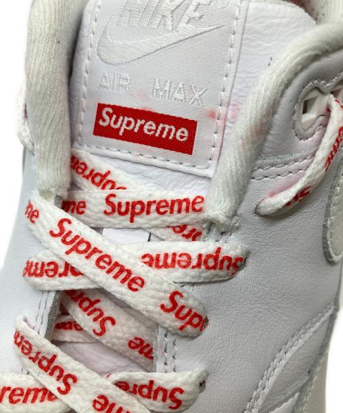 NIKE（ナイキ）NIKE (ナイキ) SUPREME (シュプリーム) Air Max 1 '87 SP ホワイト サイズ:27.5の古着・服飾アイテム