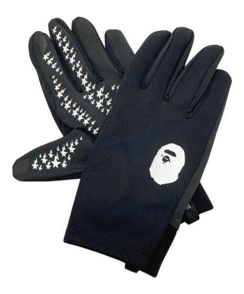 adidas（アディダス）adidas (アディダス) A BATHING APE (ア ベイシング エイプ) GORE-TEX BAPE Camo Glove ブラック サイズ:Mの古着・服飾アイテム