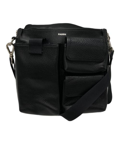 FADEN（ファーデン）FADEN (ファーデン) Leather Mini Shoulder Bag/レザー・ミニ・ショルダー・バッグ ブラックの古着・服飾アイテム
