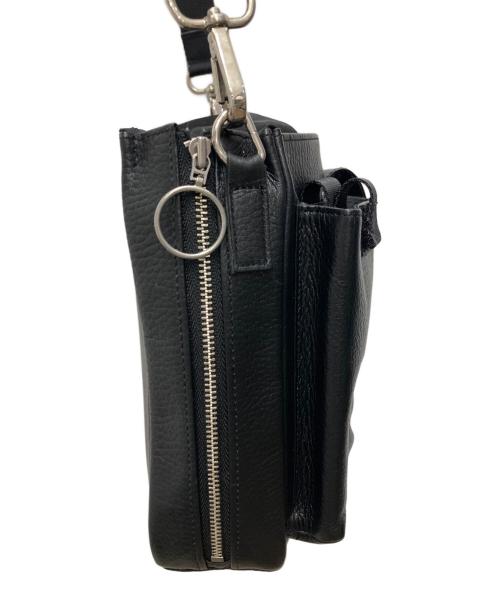 FADEN（ファーデン）FADEN (ファーデン) Leather Mini Shoulder Bag/レザー・ミニ・ショルダー・バッグ ブラックの古着・服飾アイテム