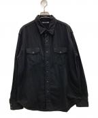 MINEDENIMマインデニム）の古着「Denim Loose Western SH」｜ブラック