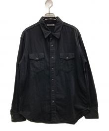MINEDENIM（マインデニム）の古着「Denim Loose Western SH」｜ブラック