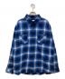 RAFU（ラフ）の古着「フランネルシャツ」｜ブルー