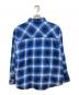 RAFU (ラフ) フランネルシャツ ブルー サイズ:LARGE：10000円