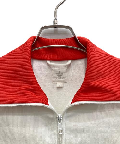 adidas（アディダス）adidas (アディダス) red white flag design track jacket ホワイト×レッド サイズ:Mの古着・服飾アイテム