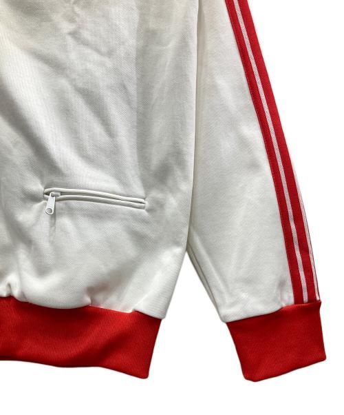 adidas（アディダス）adidas (アディダス) red white flag design track jacket ホワイト×レッド サイズ:Mの古着・服飾アイテム