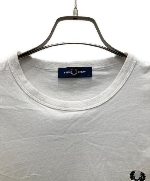 FRED PERRY（フレッドペリー）FRED PERRY (フレッドペリー) Ringer T-Shirt/リンガーTシャツ ホワイト サイズ:Lの古着・服飾アイテム