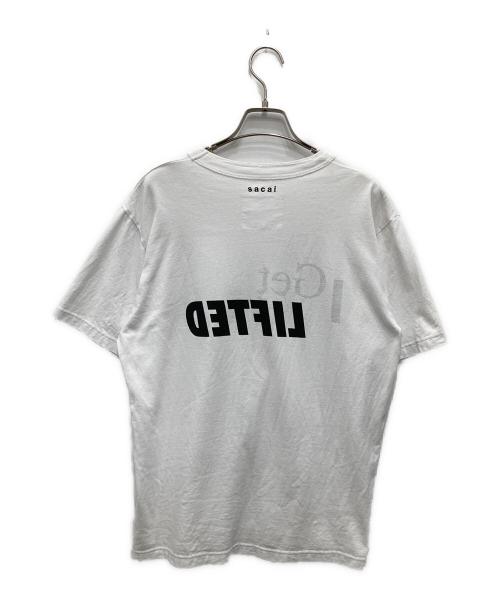 sacai（サカイ）sacai (サカイ) I Get LIFTED プリントTシャツ ホワイト サイズ:2の古着・服飾アイテム