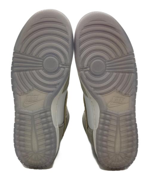 NIKE（ナイキ）NIKE (ナイキ) DUNK HIGH PRM Gold Mountain/ダンク・ハイ・プレミアム・ゴールド・マウンテン グレー×ホワイト サイズ:27.5の古着・服飾アイテム