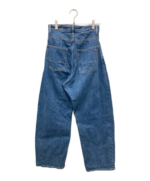 ASTRAET（アストラット）ASTRAET (アストラット) CO タック ワイド デニムパンツ インディゴ サイズ:XSの古着・服飾アイテム