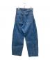 ASTRAET (アストラット) CO タック ワイド デニムパンツ インディゴ サイズ:XS：10000円
