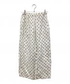 ROBE DE CHAMBRE COMME DES GARCONSローブドシャンブル コムデギャルソン）の古着「ポルカドット柄キュプラ イージーパンツ」｜ホワイト×ネイビー