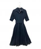 JENNEジェンヌ）の古着「オードリールックエアリーワンピース」｜ネイビー