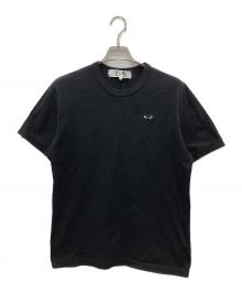 PLAY COMME des GARCONS（プレイコムデギャルソン）の古着「ハートワッペンTシャツ」｜ブラック