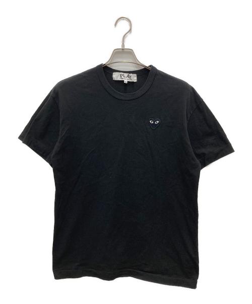 PLAY COMME des GARCONS（プレイコムデギャルソン）PLAY COMME des GARCONS (プレイコムデギャルソン) ハートワッペンTシャツ ブラック サイズ:XXLの古着・服飾アイテム