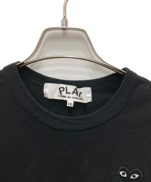 PLAY COMME des GARCONS（プレイコムデギャルソン）PLAY COMME des GARCONS (プレイコムデギャルソン) ハートワッペンTシャツ ブラック サイズ:XXLの古着・服飾アイテム