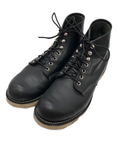 RED WING（レッドウィング）RED WING (レッドウィング) 復刻6 INCH CLASSIC ROUND ブラック サイズ:26の古着・服飾アイテム