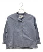 MARGARET HOWELLマーガレットハウエル）の古着「シャツブラウス」｜ネイビー