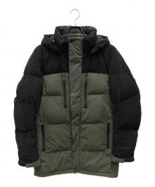 WORKMAN（ワークマン）の古着「断熱αプレミアムGIGA PUFFダウンコート」｜ブラック×グリーン