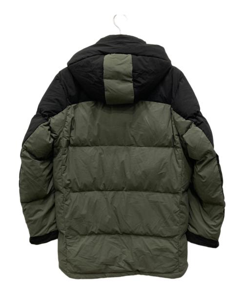 WORKMAN（ワークマン）WORKMAN (ワークマン) 断熱αプレミアムGIGA PUFFダウンコート ブラック×グリーン サイズ:LLの古着・服飾アイテム