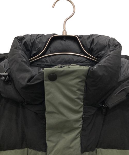 WORKMAN（ワークマン）WORKMAN (ワークマン) 断熱αプレミアムGIGA PUFFダウンコート ブラック×グリーン サイズ:LLの古着・服飾アイテム