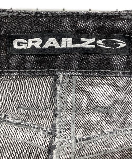 GRAILZ（グレイルズ）GRAILZ (グレイルズ) SPRAY BIKER SKIRT/スプレー・バイカー・スカート ブラック サイズ:2の古着・服飾アイテム