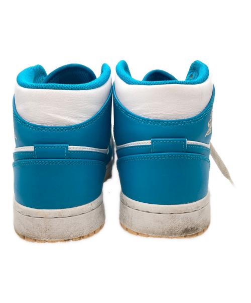NIKE（ナイキ）NIKE (ナイキ) Air Jordan 1 Mid ホワイト×ブルー サイズ:27.5の古着・服飾アイテム