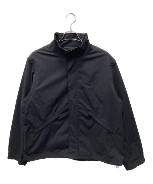 WYM LIDNM（ウィム バイ リドム）WYM LIDNM (ウィム バイ リドム) MINIMAL 2WAY TRACK ZIP BLOUSON ブラック サイズ:Sの古着・服飾アイテム