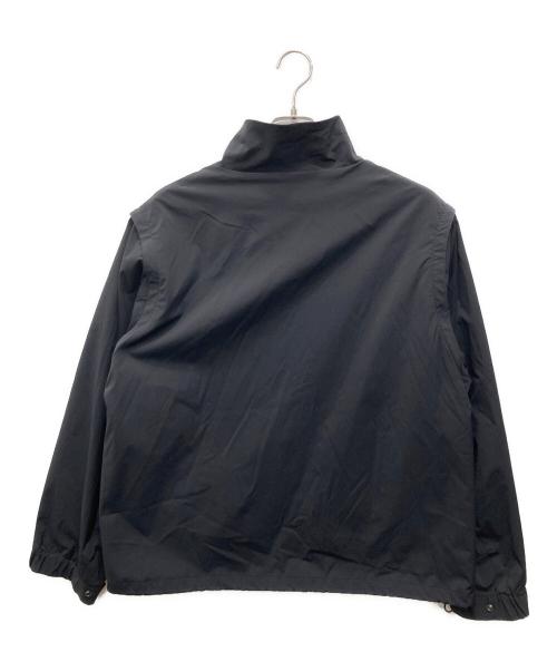 WYM LIDNM（ウィム バイ リドム）WYM LIDNM (ウィム バイ リドム) MINIMAL 2WAY TRACK ZIP BLOUSON ブラック サイズ:Sの古着・服飾アイテム