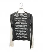BEEDENビーデン）の古着「OVERALL PRINT LONG SLEEVE TEE」｜ブラック
